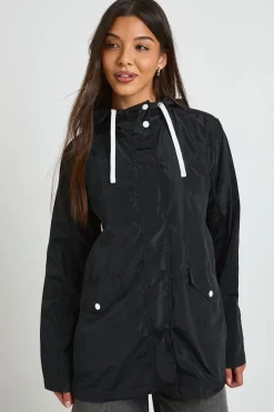 Imperméable À Casynthétiqueche Avec Bordures Contrastées