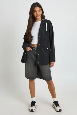 Imperméable À Casynthétiqueche Avec Bordures Contrastées