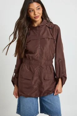 boohoo Imperméable À Casynthétiqueche<Femme Looks Chocolat|Vestes & Manteaux