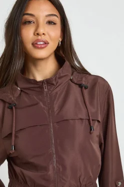 boohoo Imperméable À Casynthétiqueche<Femme Looks Chocolat|Vestes & Manteaux