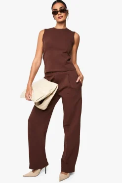 Interlock Cinched Peplum Top