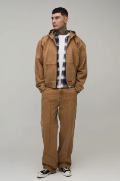 Jean Ample Délavé À Détails Western Pour Homme Grand