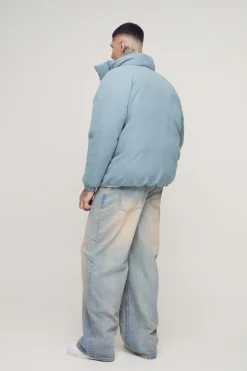 boohooMAN Jean ample stonewash pour personnes grandes tailles<Homme Denim|Tout Afficher