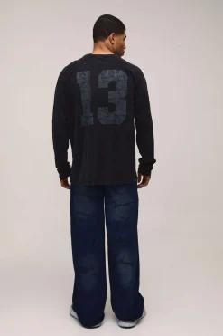 boohooMAN Jean Baggy Délavé Effet Tie-dye Avec Détails Usés<Homme Jeans Grande Taille|Denim