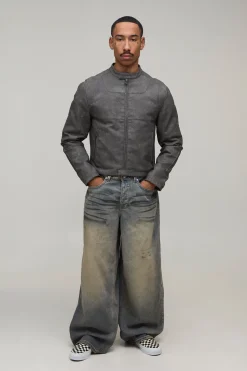 Jean Baggy Délavé Extrême Décoloré