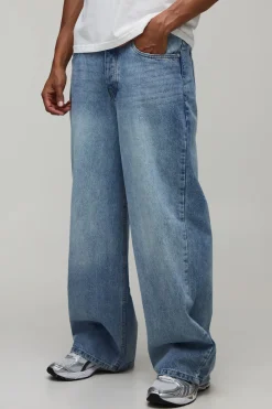 Jean Baggy Délavé À L'acide
