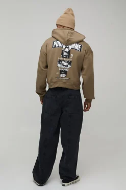 Jean Baggy Délavé à Panneaux avec Détails Métalliques