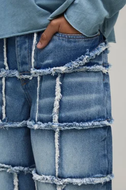 Jean Baggy Fit Patchwork Extrême