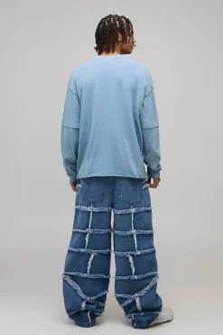 Jean Baggy Fit Patchwork Extrême