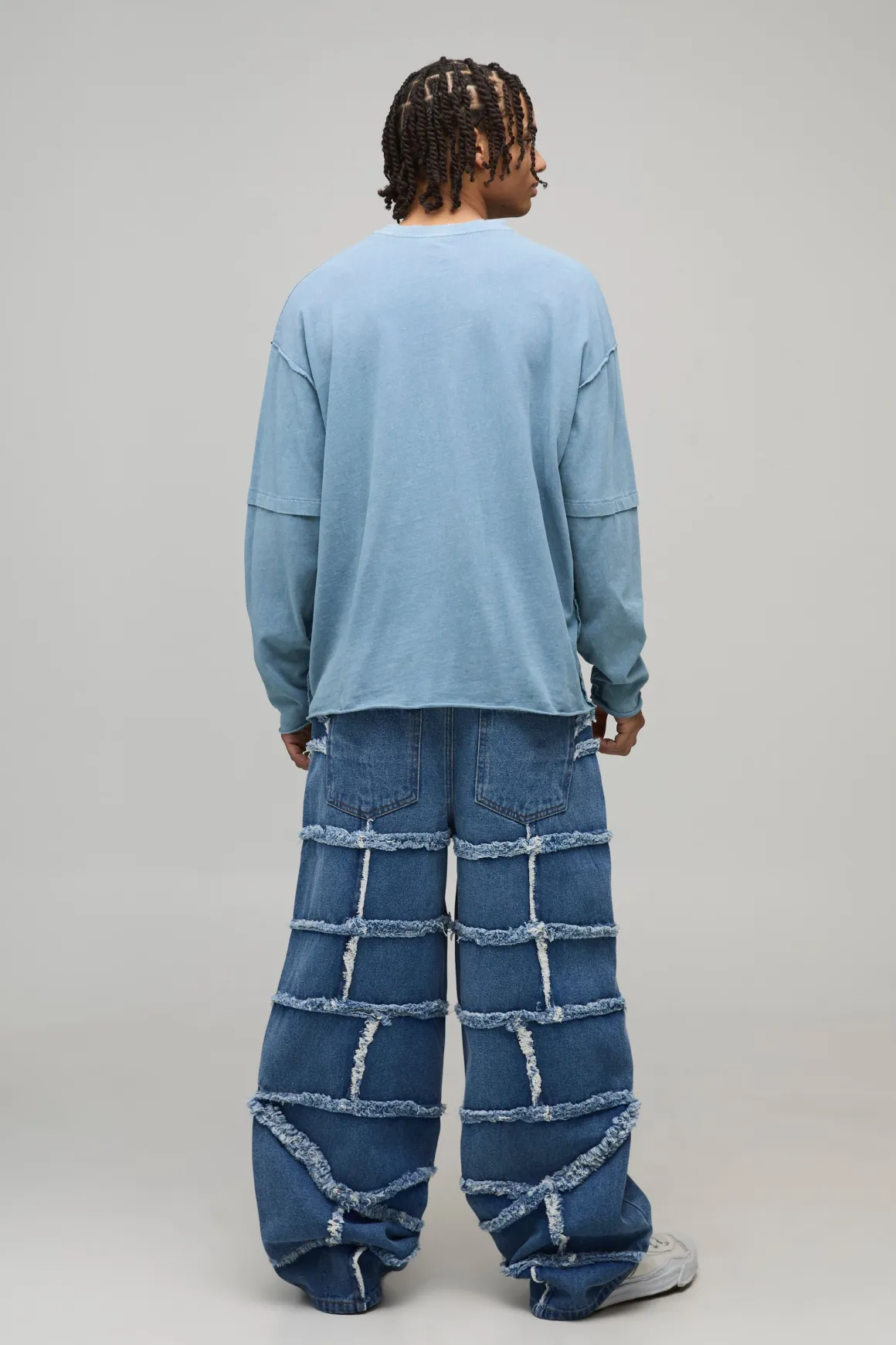 Jean Baggy Fit Patchwork Extrême