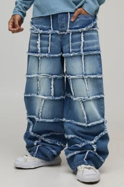 Jean Baggy Fit Patchwork Extrême