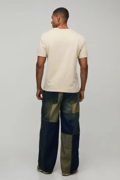 Jean Baggy Multi Patchwork