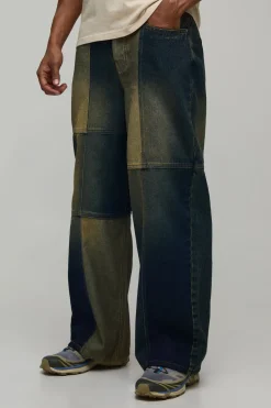 Jean Baggy Multi Patchwork