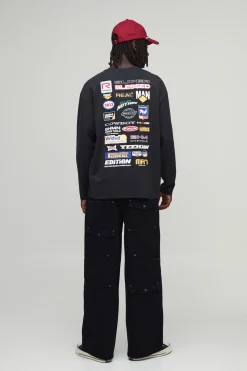 Jean Baggy Multi-poches À Finitions Ornementées
