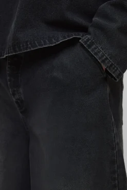 boohooMAN Jean Baggy Plissé Plus<Homme Jeans Grande Taille|Denim