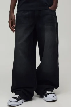 Jean Baggy À Poche Arrière Brodée