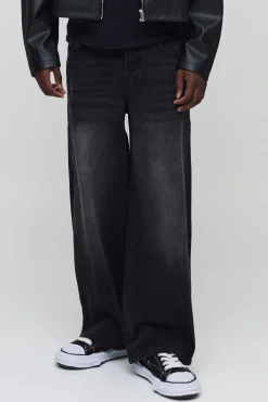 Jean baggy rigide délavé