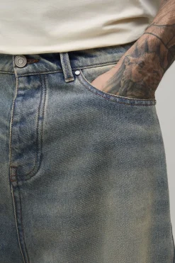 boohooMAN Jean Baggy Taille Haute Coupe Basse À Entrejambe Tombant<Homme Denim|Tout Afficher