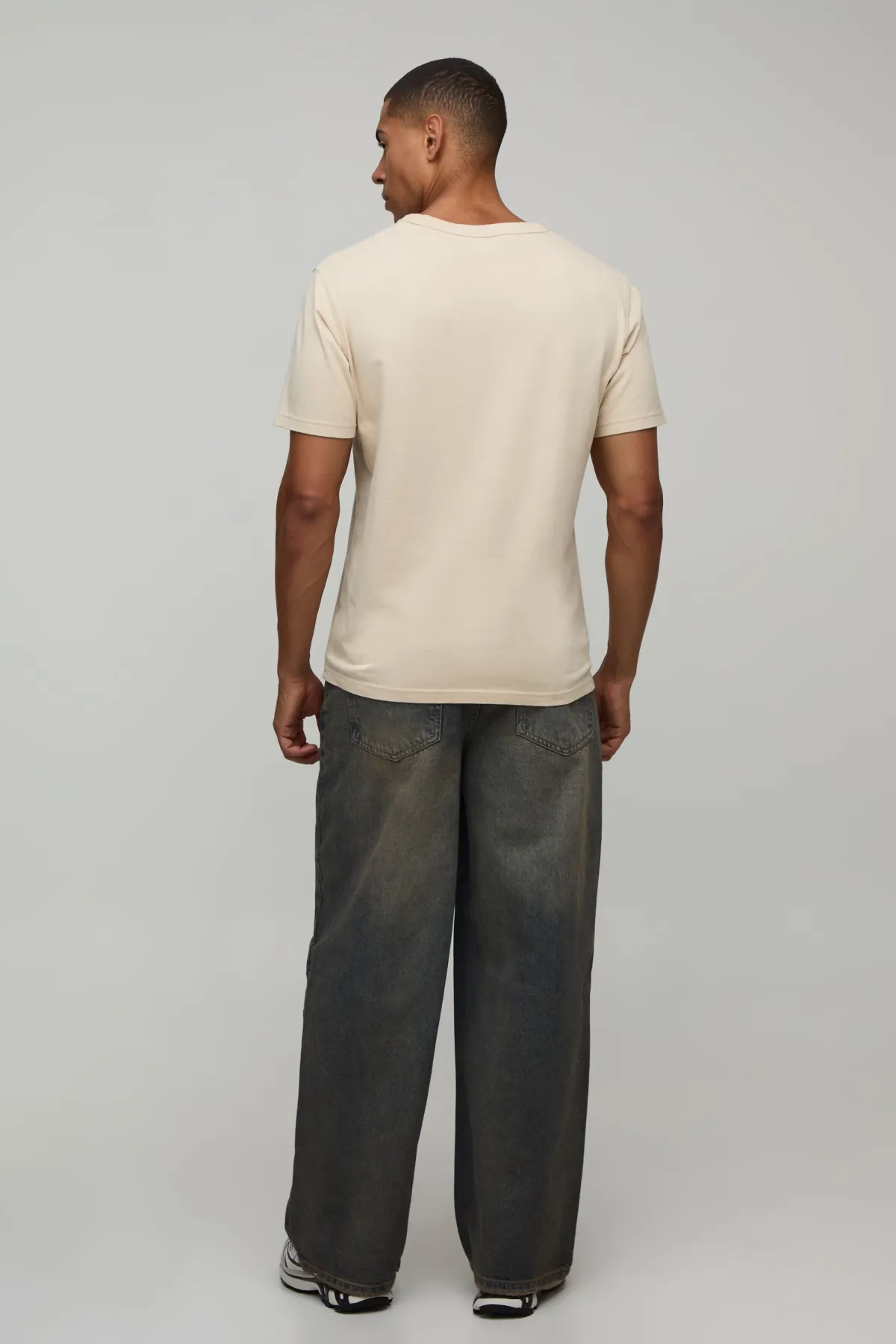 boohooMAN Jean Baggy Teinté<Homme Jeans Grande Taille|Denim