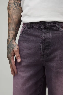 boohooMAN Jean Baggy Teinté Pour Grand<Homme Denim|Tout Afficher