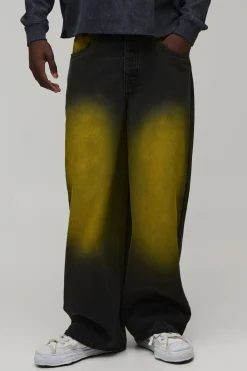 Jean Baggy Teinté Vert
