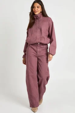 Jean Barrel Taille Haute Avec Détail De Coutures