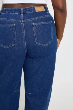 Jean Barrel Taille Haute Coupe Ample Grande Taille