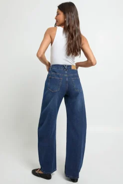 Jean Barrel Taille Moyenne à Clous