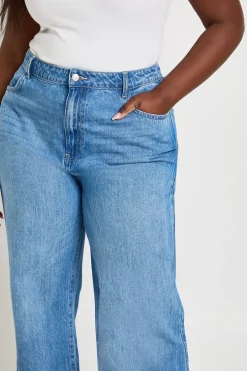 Jean Basique Boohoo Taille Haute Coupe Droite