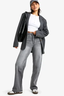 boohoo Jean basique droit pour grandes tailles<Femme Denim|Jeans