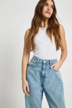 Jean Basique Taille Haute Coupe Droite