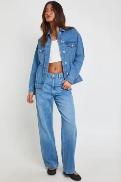 Jean Basique Taille Haute Coupe Droite