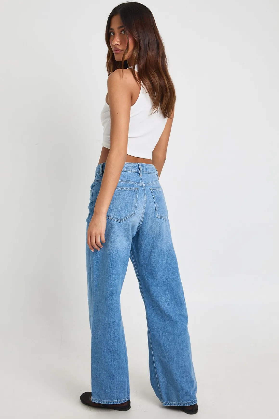 Jean Basique Taille Haute Coupe Droite