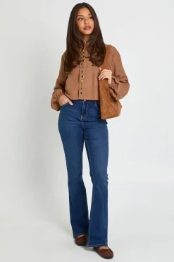 Jean bootcut mi-taille Y2K