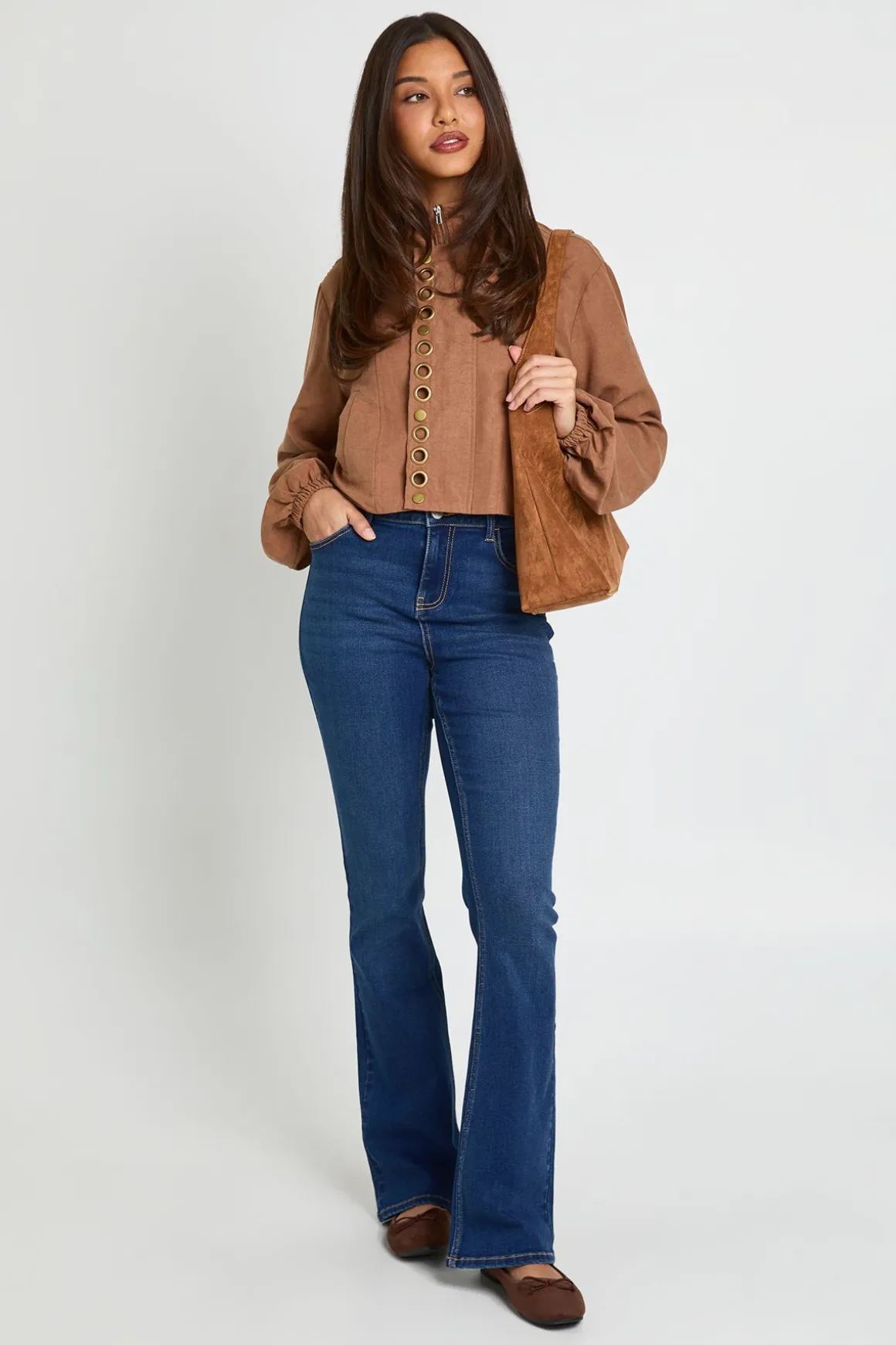 Jean bootcut mi-taille Y2K