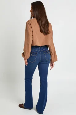 Jean bootcut mi-taille Y2K