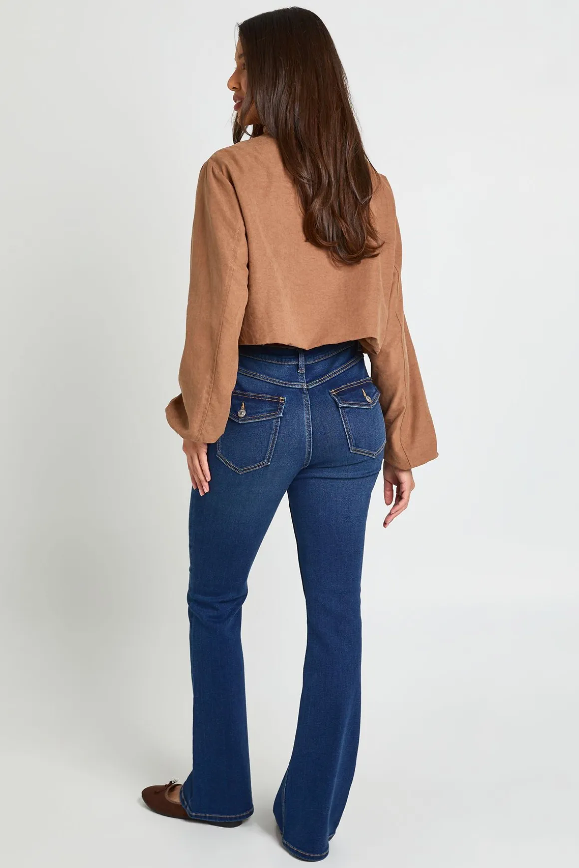 Jean bootcut mi-taille Y2K
