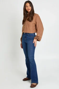 Jean bootcut mi-taille Y2K