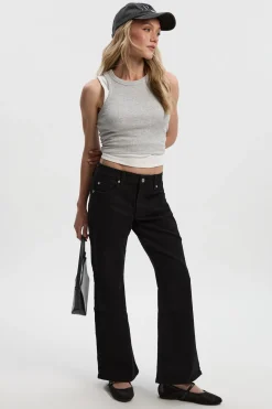 Jean Bootcut Taille Basse Confort Stretch Petite