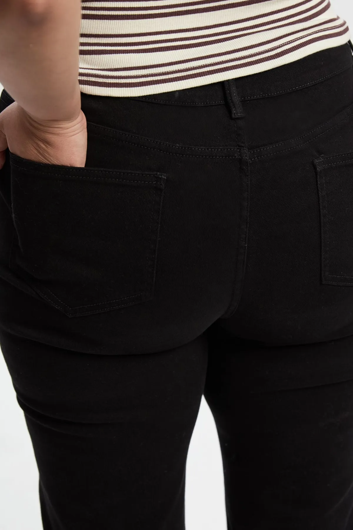 boohoo Jean Bootcut Taille Basse Stretch Confort Grande Taille<Femme Denim|Jeans