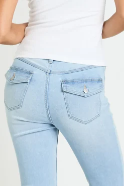 Jean bootcut taille mi-haute Y2K