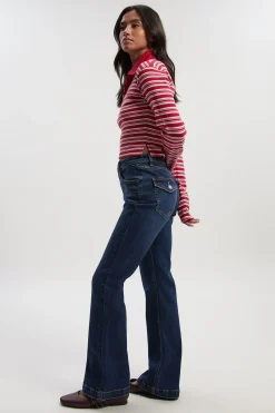 boohoo Jean Bootcut Y2K Petite à taille mi-haute<Femme Denim|Jeans