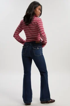 boohoo Jean Bootcut Y2K Petite à taille mi-haute<Femme Denim|Jeans