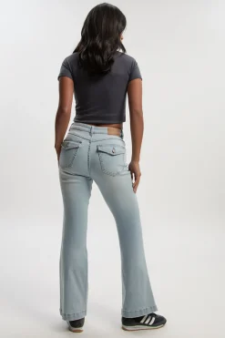 Jean bootcut Y2K à taille mi-haute Petite