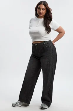 Jean Boyfriend Basique Grande Taille