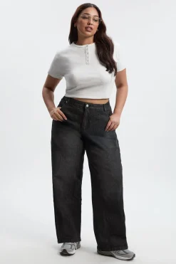 Jean Boyfriend Basique Grande Taille
