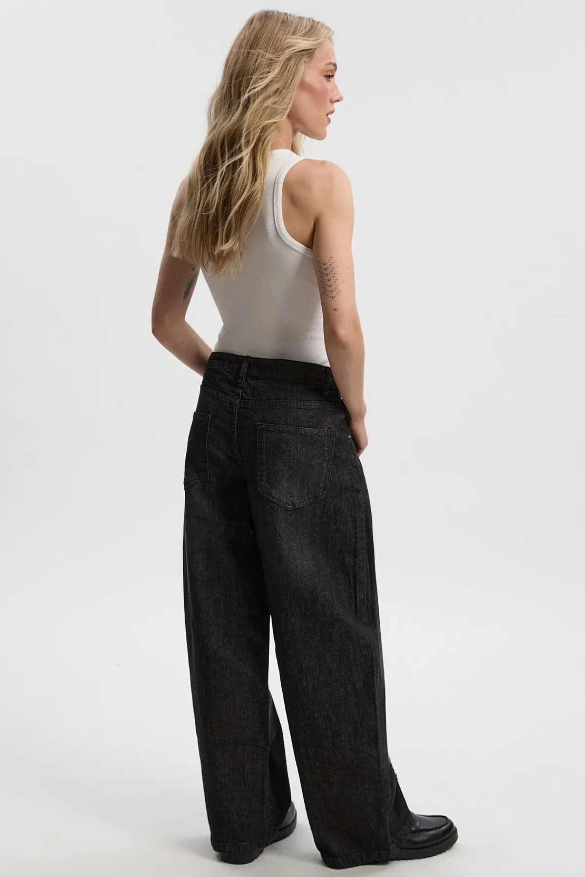 boohoo Jean Boyfriend Taille Haute Basic Petite<Femme Denim|Jeans