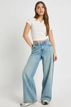 Jean Boyfriend Taille Mi-haute Basics