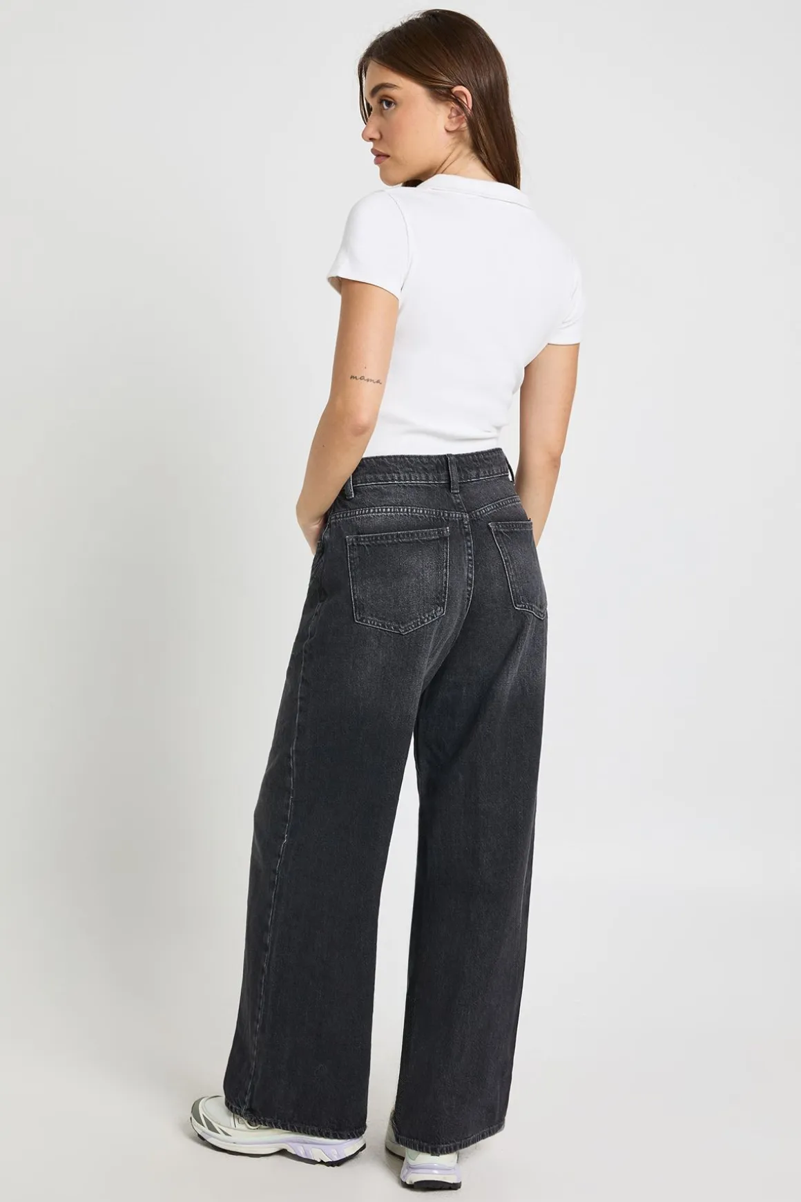 Jean Boyfriend Taille Mi-haute Basics