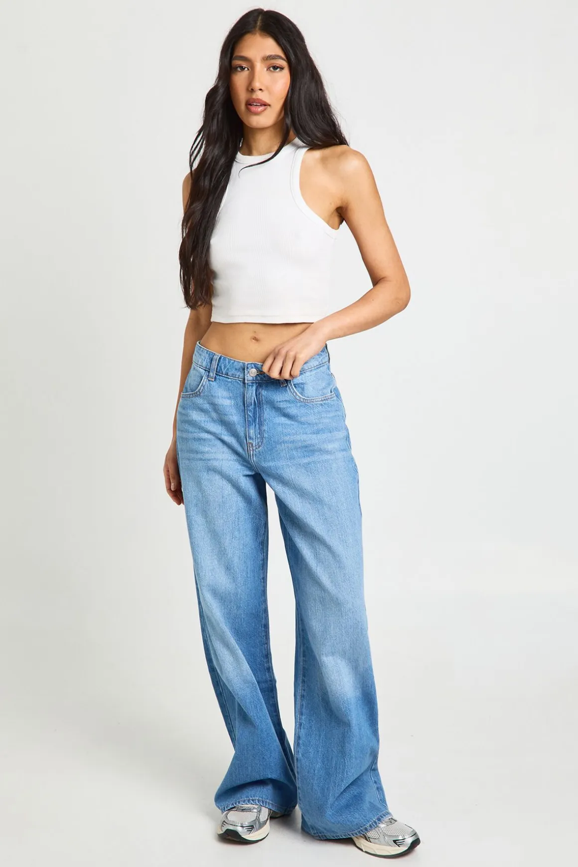 Jean Boyfriend Taille Mi-haute Tall Basics